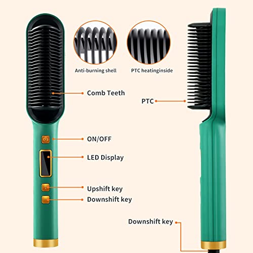 Hair Straightener Brush for Thick Hair