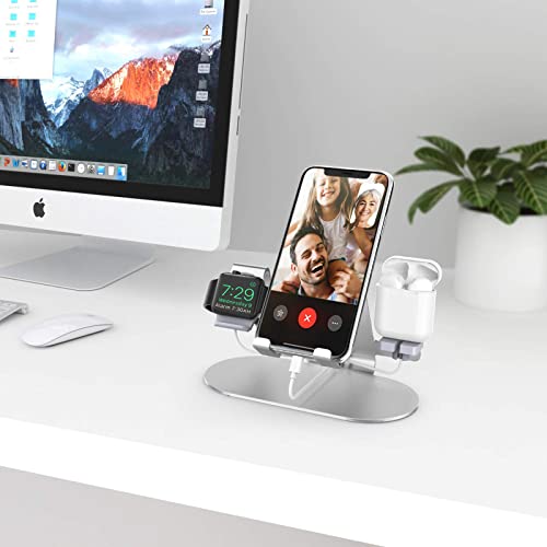 3 in 1 Aluminum Charging Station for Apple Watch Charger Stand Dock