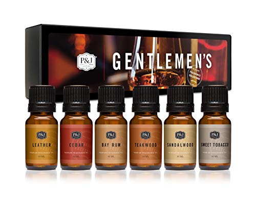 Gentlemen's Set of 6 Premium Grade Fragrance Oils