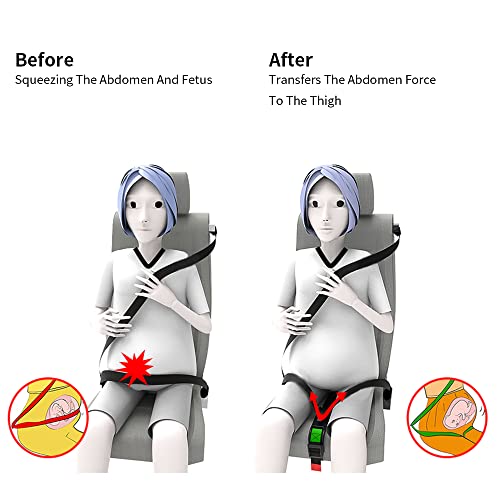 cycleacc Pregnancy Bump Strap Adjuster for Car-Has Passed the Crash Test