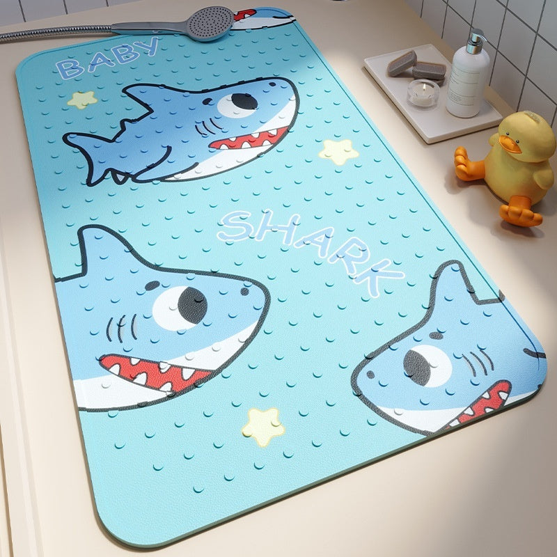 Home Bathroom Anti-slip Anti-fall Suction Cup Pad Shower Room Foot Mat Children's Bath Floor Mat