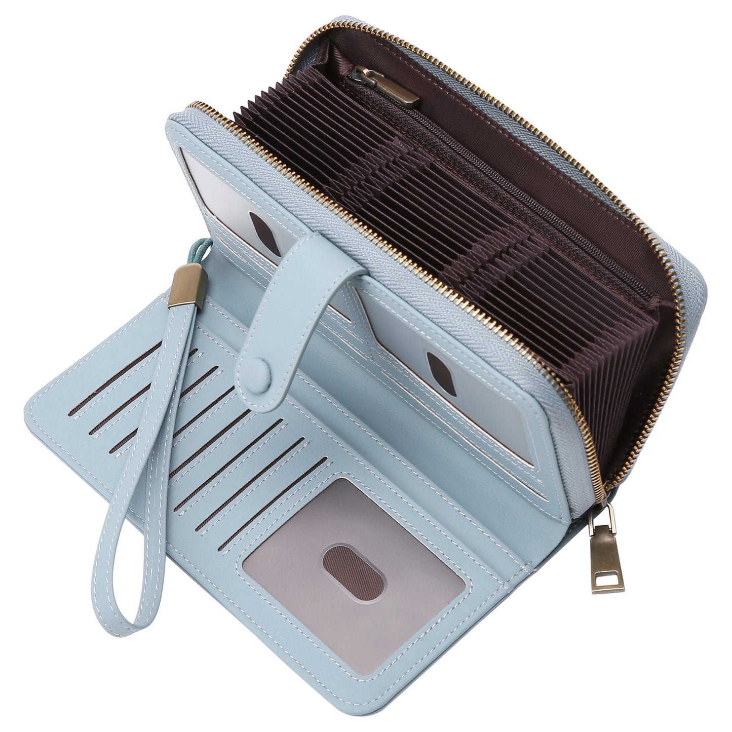 Expanding Card Holder Women's Long Wallet Passport Bag