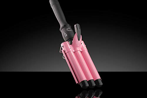 Alure Three Barrel Curling Iron Wand with LCD Temperature Display