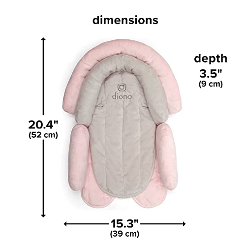 Diono Cuddle Soft 2-in-1 Baby Head Neck Body Support Pillow for Newborn Baby Car Seat Insert Cushion