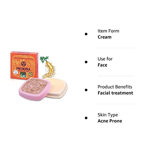 3 X Promina Ginseng Pure Pearl Face Cream Removal Freckle & Acne Dark Spot White