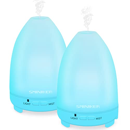 Essential Oil Diffuser 2 Pack Max 200 ML Ultrasonic Cool Mist Humidifiers