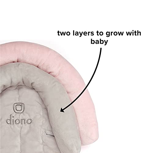 Diono Cuddle Soft 2-in-1 Baby Head Neck Body Support Pillow for Newborn Baby Car Seat Insert Cushion