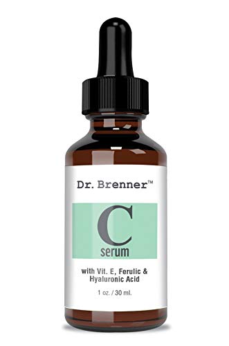 Vitamin C Serum 20% Pure L-Ascorbic Acid, Ferulic Acid, Vitamin E and Hyaluronic Acid for Face and Eyes