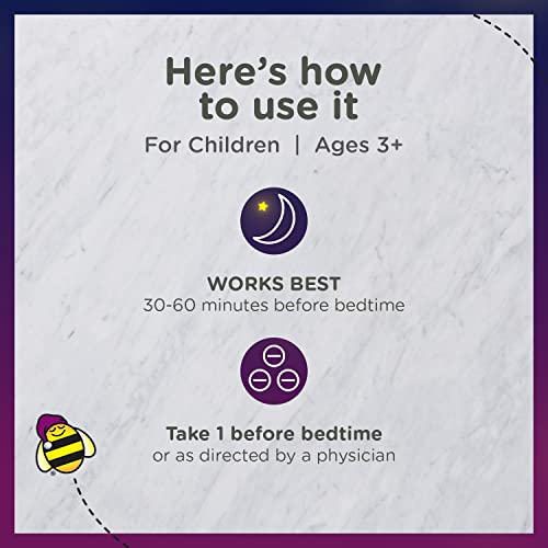 Zarbee's Kids Melatonin Gummy, Drug-Free & Effective Bedtime Childrens Sleep Aid Supplement