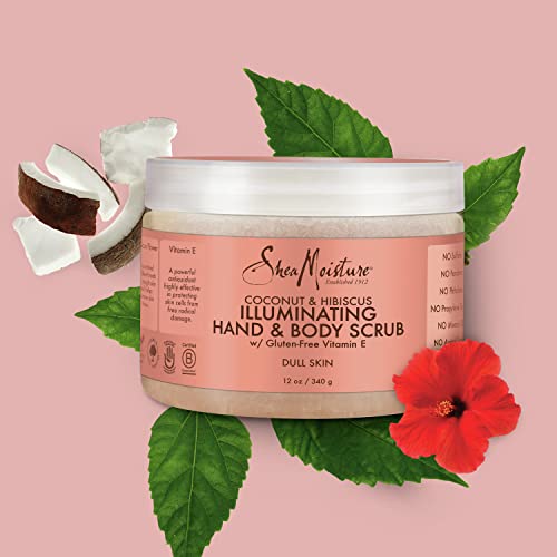 SheaMoisture Body Scrub for Dull Skin Illuminating Coconut and Hibiscus Cruelty