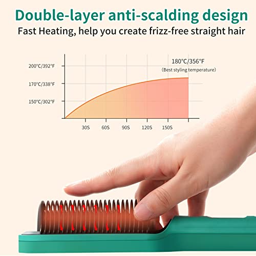 Hair Straightener Brush for Thick Hair