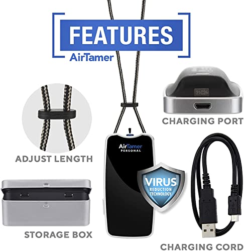 AirTamer A310 Rechargeable Personal Air Purifier, Proven Performance, Virus and Pollutant Tested