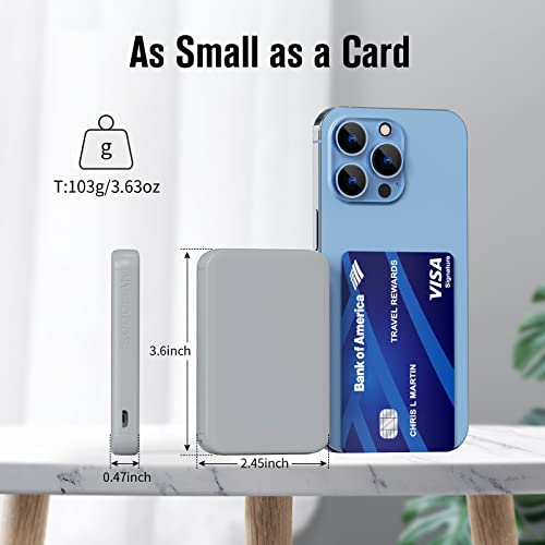 Mini Portable Charger Power Bank 5000mAh Capacity External Battery Pack