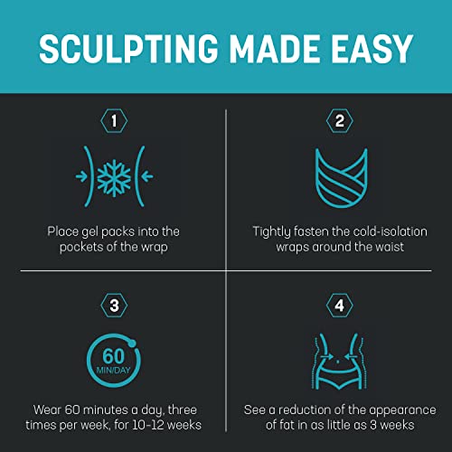 Isavera Tummy Sculpting Freeze System Cold Sculpting Wrap Belt