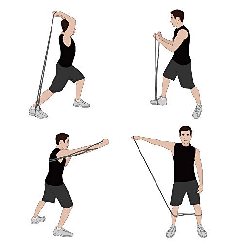 calliven Portable 13 Ring Stretch and Resistance Exercise Band