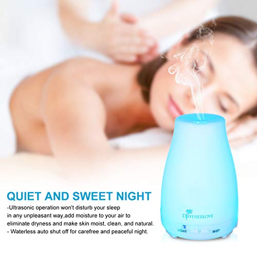 Diffuserlove Essential Oil Diffusers 200ML Remote Control Ultrasonic Mist Humidifiers BPA