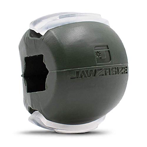 Jawzrsize Jaw, Face, and Neck Exerciser - Define Your Jawline, Slim and Tone Your Face, Look Younger and Healthier - Helps Reduce Stress and Cravings - Facial Exerciser (Level 4 - Elite) (Green)