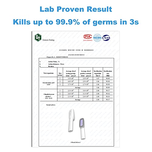 Mosalogic Portable UV C Sanitizing Wand Rechargeable Disinfecting Lamp