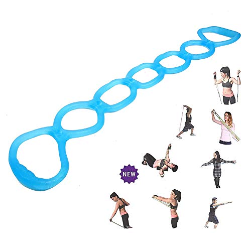 calliven Portable 13 Ring Stretch and Resistance Exercise Band