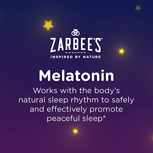 Zarbee's Kids Melatonin Gummy, Drug-Free & Effective Bedtime Childrens Sleep Aid Supplement