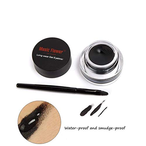 2 in 1 Black and Brown Gel Eyeliner Set