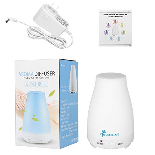 Diffuserlove Essential Oil Diffusers 200ML Remote Control Ultrasonic Mist Humidifiers BPA