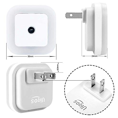 Uigos LED Night Light Lamp with Smart Sensor Dusk to Dawn Sensor