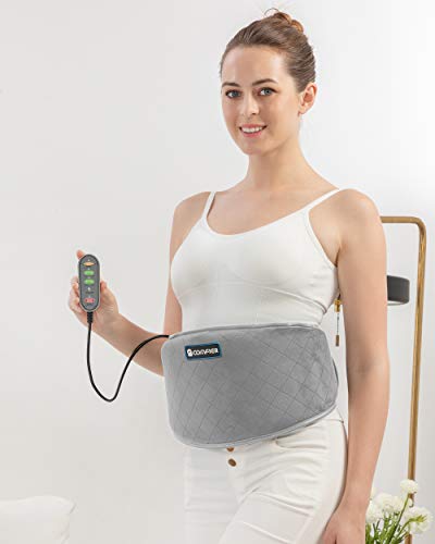Comfier Heating Pad with Massager, Heated Waist Massage Belt for Back Pain