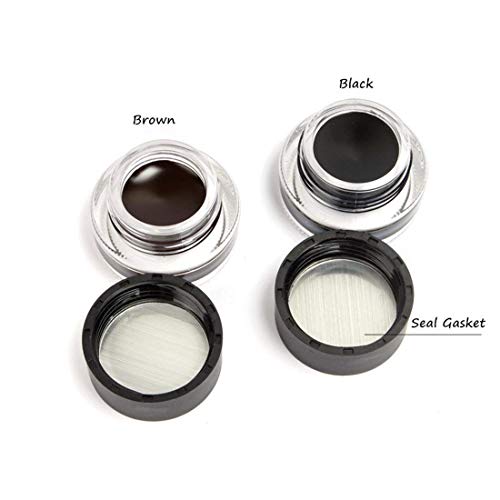 2 in 1 Black and Brown Gel Eyeliner Set