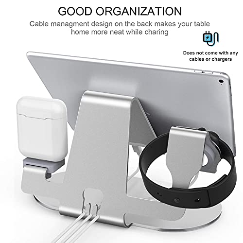 3 in 1 Aluminum Charging Station for Apple Watch Charger Stand Dock