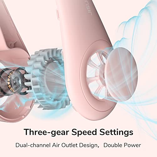 JISULIFE Portable Neck Fan, Hands Free Bladeless Fan