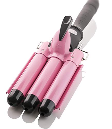 Alure Three Barrel Curling Iron Wand with LCD Temperature Display