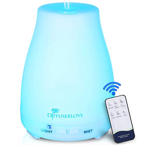 Diffuserlove Essential Oil Diffusers 200ML Remote Control Ultrasonic Mist Humidifiers BPA