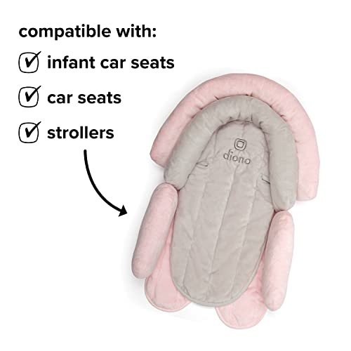 Diono Cuddle Soft 2-in-1 Baby Head Neck Body Support Pillow for Newborn Baby Car Seat Insert Cushion