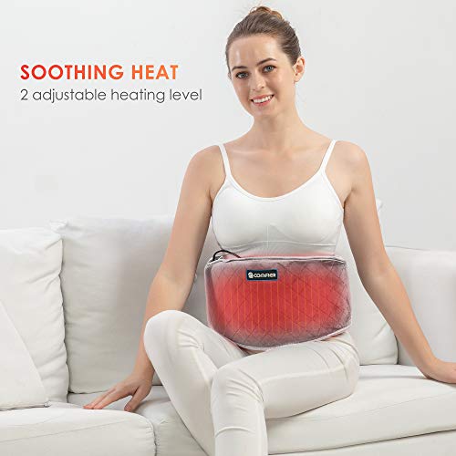 Comfier Heating Pad with Massager, Heated Waist Massage Belt for Back Pain