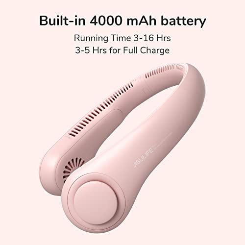 JISULIFE Portable Neck Fan, Hands Free Bladeless Fan