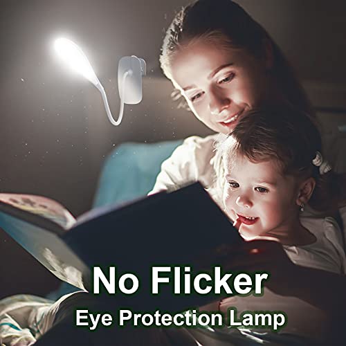 LED Desk Lamp Eye-Caring Clamp Light Clamp Lamps Reading Lights with USB Port