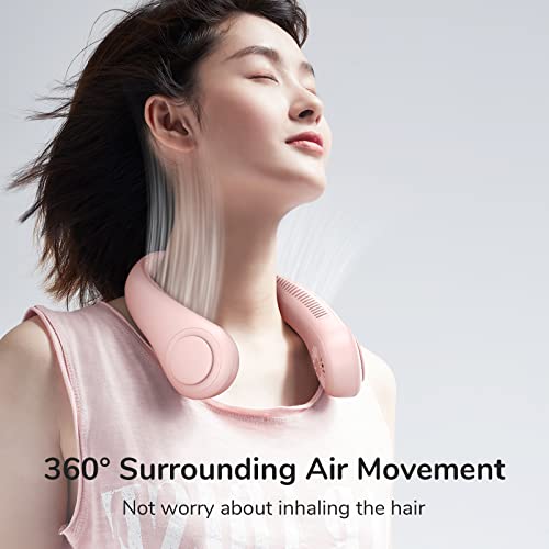 JISULIFE Portable Neck Fan, Hands Free Bladeless Fan