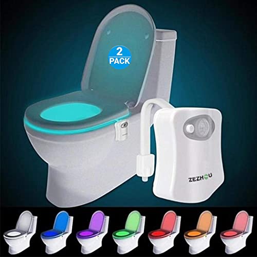 Original Toilet Night Light Motion Sensor Activated LED Lamp