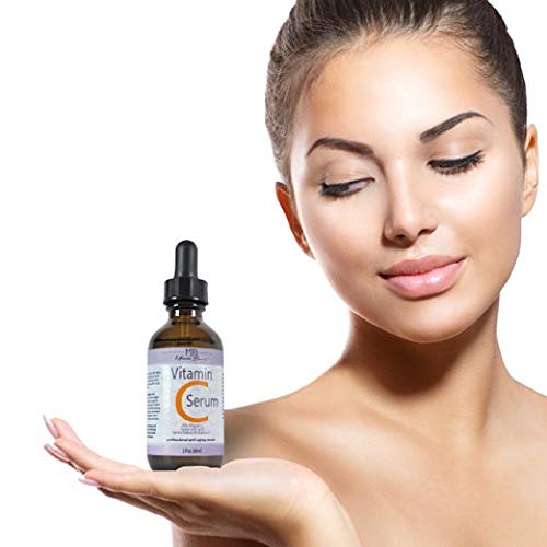 DOUBLE SIZED (2 oz) PURE VITAMIN C SERUM FOR FACE 20% With Hyaluronic Acid