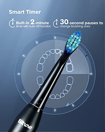 Bitvae Electric Toothbrush with 8 Brush Heads , 5 Modes Sonic Electric Toothbrush