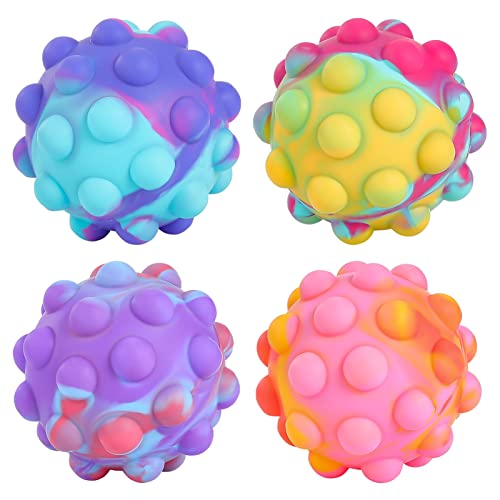 Pop Ball It Fidget Toys 4 PCS Anti-Pressure Popper Sensory Toys