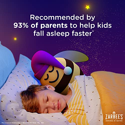 Zarbee's Kids Melatonin Gummy, Drug-Free & Effective Bedtime Childrens Sleep Aid Supplement