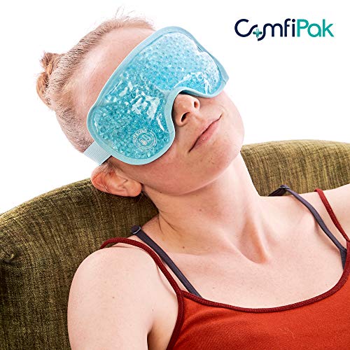 Gel Eye Mask for Sleeping, 2 Pack - Reusable Hot and Cold Compress