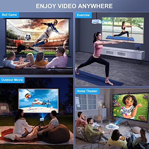Mini Projector, Native 1080P Full HD 9000L SOPYOU Movie Outdoor Projector