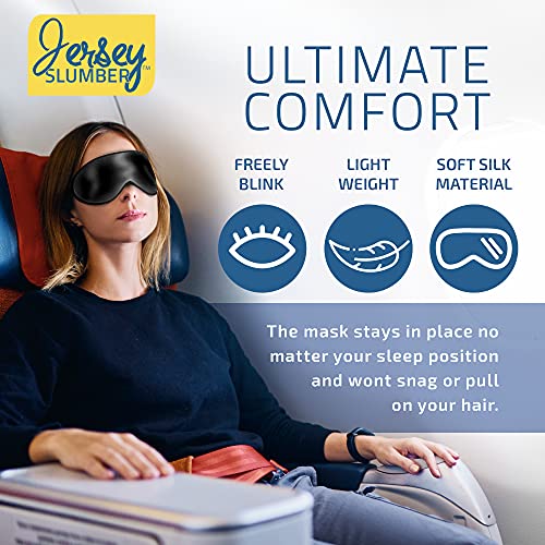 Silk Sleep Eye Mask for Men Women, Comfortable Super Soft Eye Mask