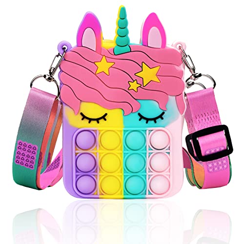 Unicorn Pop Purse for Girl and Women Pop Bag
