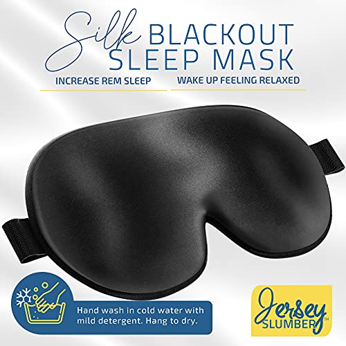 Silk Sleep Eye Mask for Men Women, Comfortable Super Soft Eye Mask