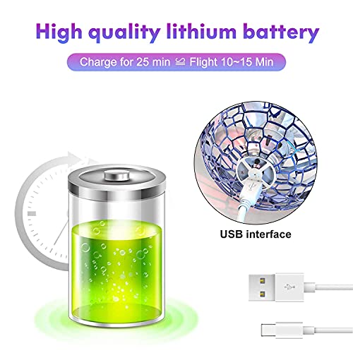 Flying Ball Toys, New-2022 Upgraded Rechargeable Boomerang Spinner