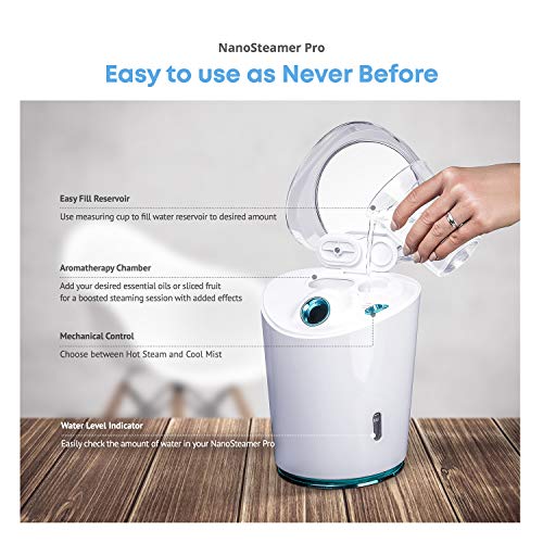 NanoSteamer PRO Professional 4-in-1 Nano Ionic Facial Steamer
